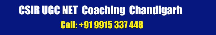 CSIR UGC NET Coaching in Chandigarh